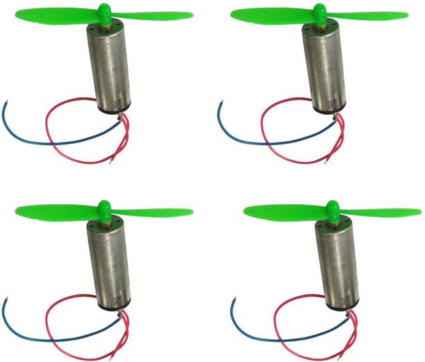 MELODY's Toy Drone Slim Motor with Propeller Set of 4 Super high Speed DC Motors Work on 1.5v to 6v. Electronic Components Electronic Hobby Kit
