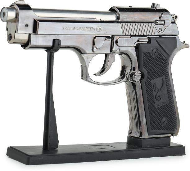 HIVVO Gas Pistol Lighter STYLISH PLASTIC BODY BIG SIZE MAUSER GUN SHAPE REFILLABLE Pocket Lighter