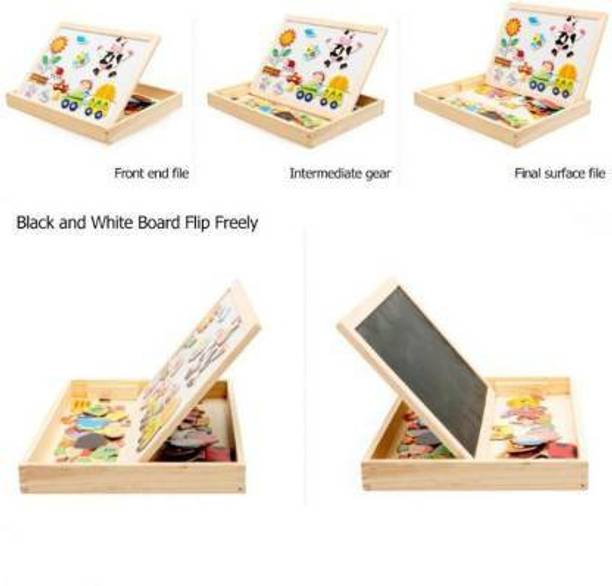CrazyBuy Wooden Animal Magnetic Drawing