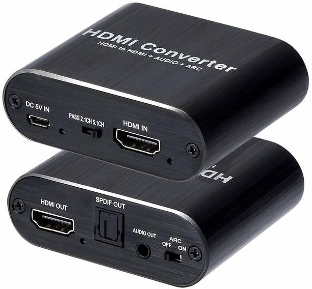 microware HDMI converter, HDMI to HDMI + Audio + ARC, Support ARC function, SPDIF, HDMI 1.4, One HDMI input converted to HDMI + Audio, Support 5.1ch, 4K x 2K@60Hz, Support 3D HDCP 1.4 Media Streaming Device