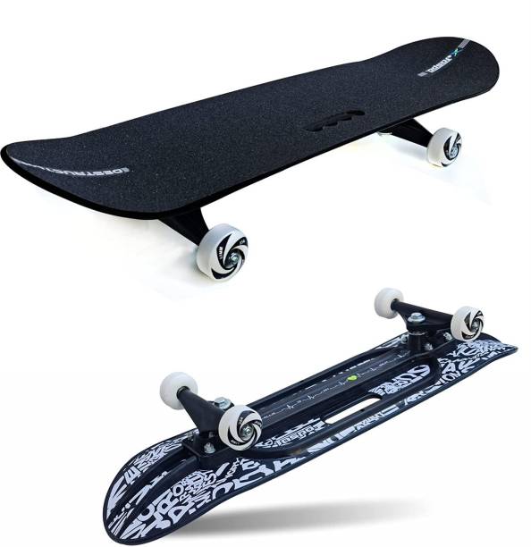 Jaspo Experts Typo-Graph Anti Skid Fibre Skateboard 31 inch x 8 inch Skateboard