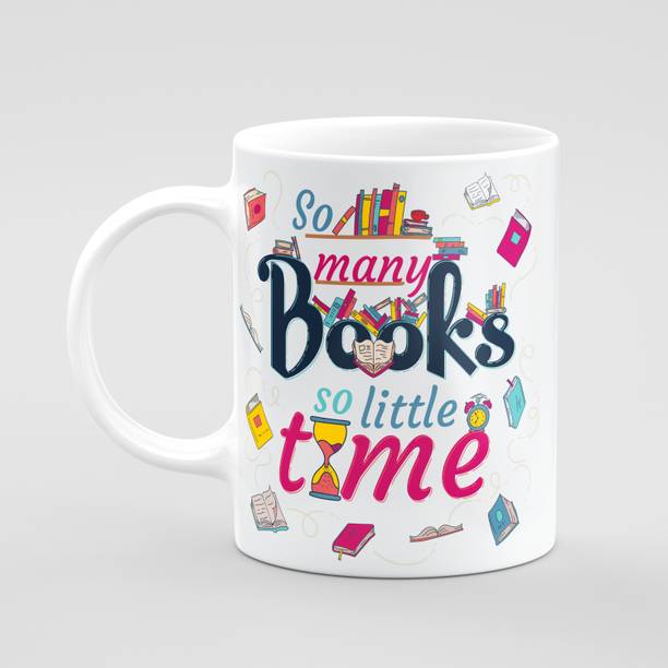 Jyoti Fashions So Many Books So Little Time Book Readers Inspirational Motivational Quote Ceramic Coffee Mug