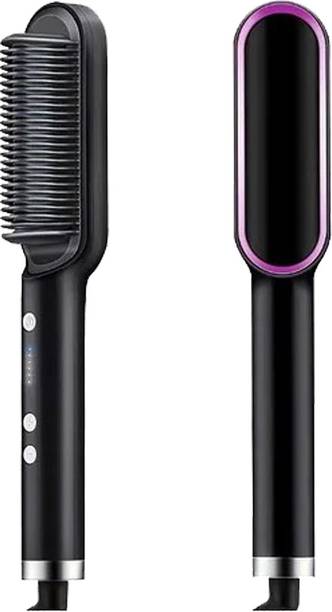 SYMFLOW Hair Brush Curling Anti-perm Straight Hair Comb Hair Iron Hair Styler Tool S9 Professional HQT 909b Hair Straightener comb Styler 5 Temperature Control S9 Hair Straightener Brush