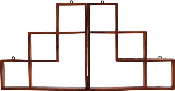 ROYAL FINISH Artisanal Hanging Solid Wood Wall shelf,Natural Colour,12-Month Warranty Wooden Wall Shelf