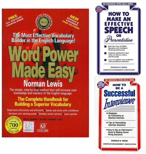 Word Power Made Easy + How To Make An Effective Speech Or Presentation + How To Be A Successful Interviewer