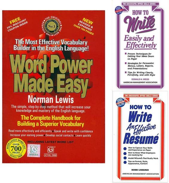 Word Power Made Easy + How To Write Easily And Effectively + How To Write An Effective Resume