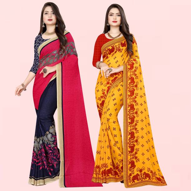 kashvi sarees Printed Bollywood Georgette Saree