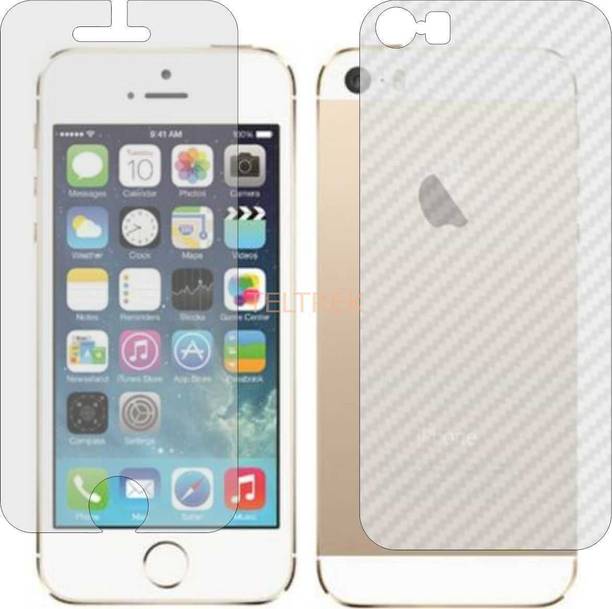 TELTREK Front and Back Screen Guard for IPHONE 5 (Front Matte Finish & Back 3d Carbon Fiber)