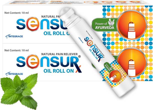 Sensur Natural & Ayurvedic Pain Relief Oil Roll On -(10ml, Pack of 2) Liquid