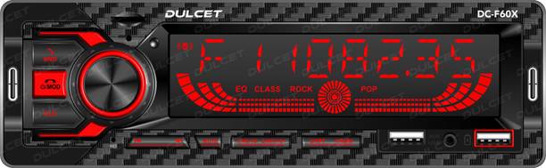 DULCET DC-F60X 220W Universal Fit Single Din Mp3 with Big LCD Display Car Stereo