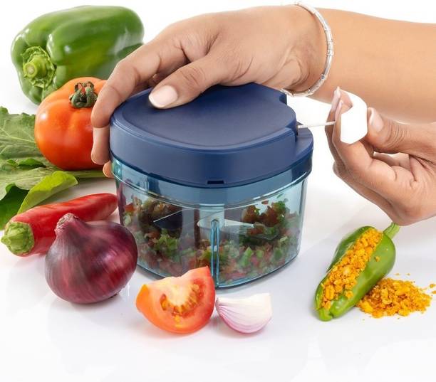 MACARIZE स्क्वायर हरिकेन 600 ML प्रीमियम फिनिश्ड अनब्रेकेबल ट्रस्टेड ब्रांड सब्जी और फल चॉपर