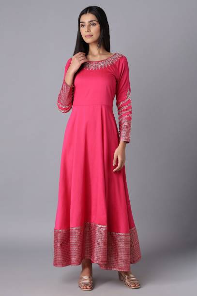 Women Fit and Flare Multicolor Dress Price in India