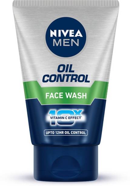 NIVEA MEN  for Oily Skin, Oil Control for 12hr with 10x Vitamin C Effect, Face Wash