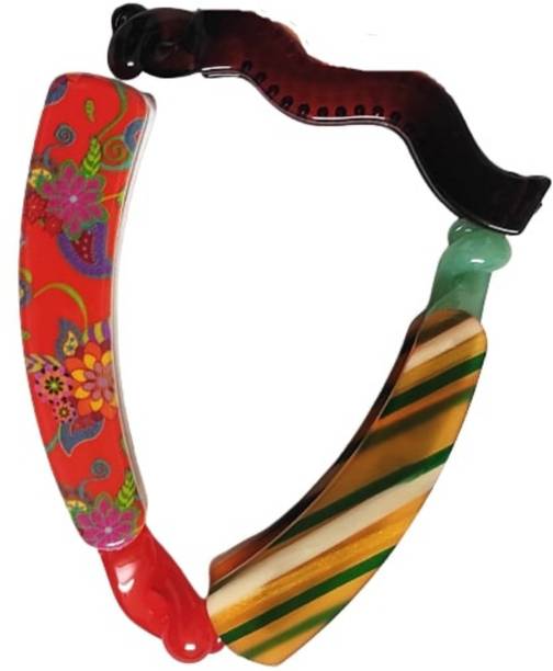 NewJainTraders New Jain Traders - Banana Hair Clips for Women and Girls - Pack of 3 Clips (Multi02) Banana Clip