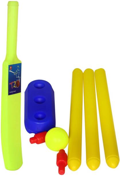SIYAA Kids Cricket kit for 1.5 to 3 Year Bat & Ball Set for Best Birthday Gift Items Standard Bail