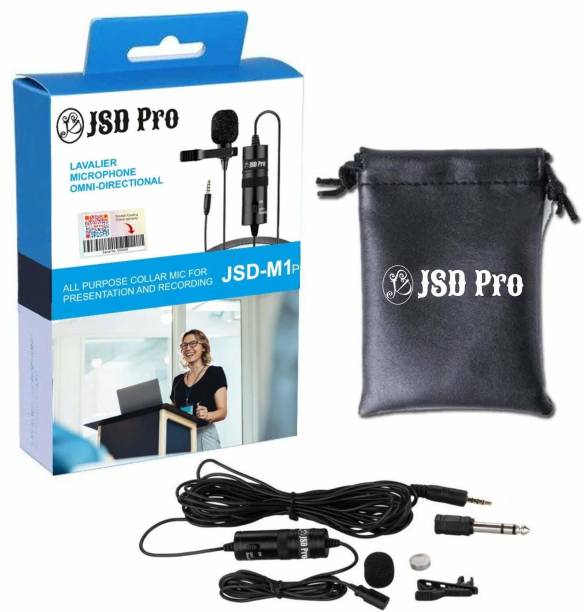 JSD PRO JSD-M1P 20ft cable with 3.5mm connector Smartphone, Dslr & PC Lavalier Microphone