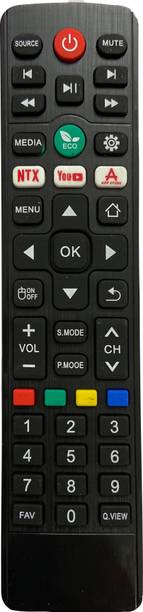 SHIELDGUARD Remote Control Compatible for LED TV (Black) JVC, Iconic, Croma Remote Controller