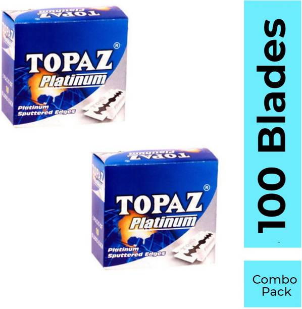 TOPAZ Platinum Double Edges Shaving Blades For Men Combo Pack