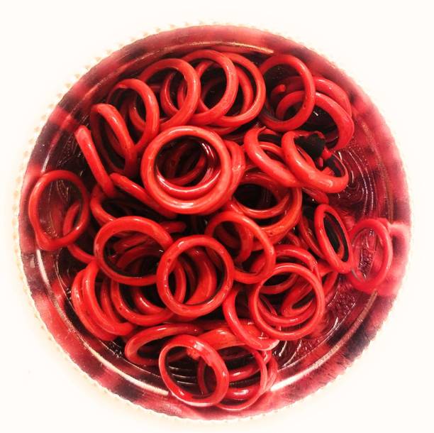 Epoojacart 108 pcs Red Chitti Gajulu- Chota Kangan - Miniature Bangles - 108 Chitti Gajulu Decorative Showpiece  -  8 cm