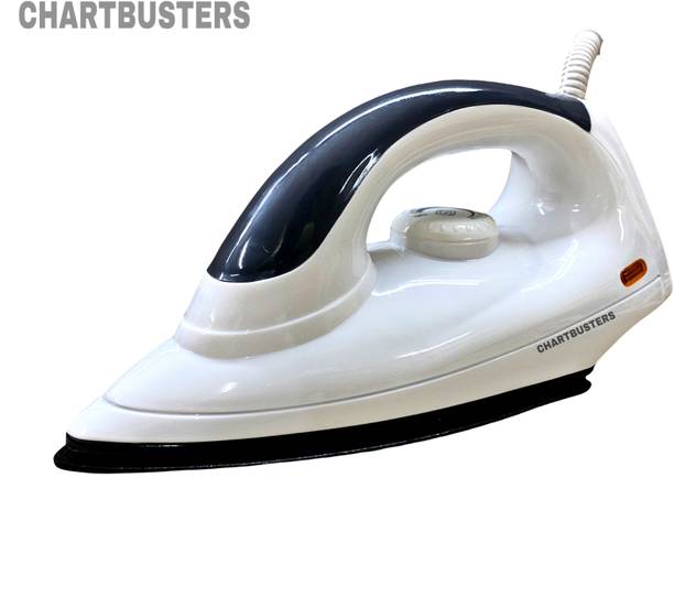 Chartbusters by CHARTBUSTERS DOUBLE COATED NON-STICK CROWN MULTI COLOR CROWN DRY IRON[2-YEAR WARRANTY] 1000 W Dry Iron