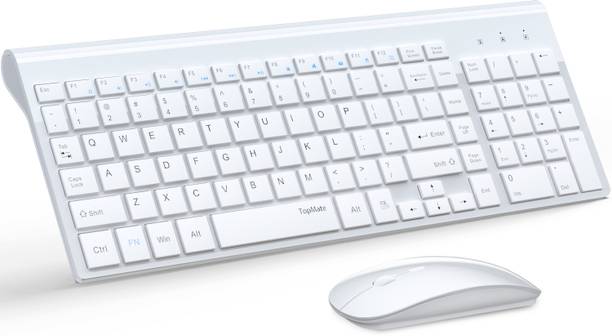 Topmate KM9000W Ultra Slim Wireless Keyboard and Mouse Wireless Laptop Keyboard