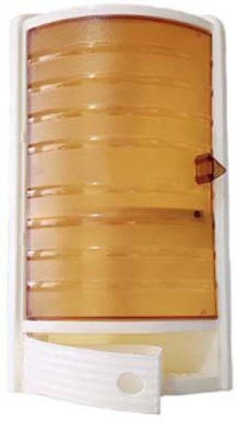GlowSilk Wall Mount Corner Cabinet & Corner Racks (No of Shelves -3, Ivory) Plastic Wall Shelf