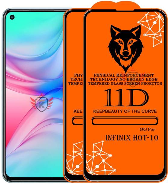 KING COVERS Tempered Glass Guard for INFINIX HOT-10