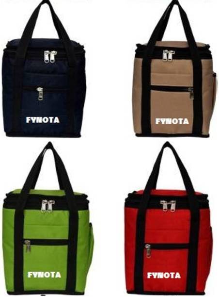 Fynota Fashion waterproof Combo offer Lunch Bags for Boys and Girls etc.(PAIRED+RED+BEIGE+BLACK) Fynota Branded Premium Quality Carry on Tote for School,Office, Picnic ,Travel, Camping Outdoor Pouch Holder Handbag Compact Heat Preservation Waterproof Hygiene Meal Prep Box Bag for Men , Women and Kids. Small Travel Bag - midam sized (PAIRED+RED+BEIGE+BLACK) Lunch Bag (Red, Green, Black, Beige, 3 L) Waterproof Lunch Bag