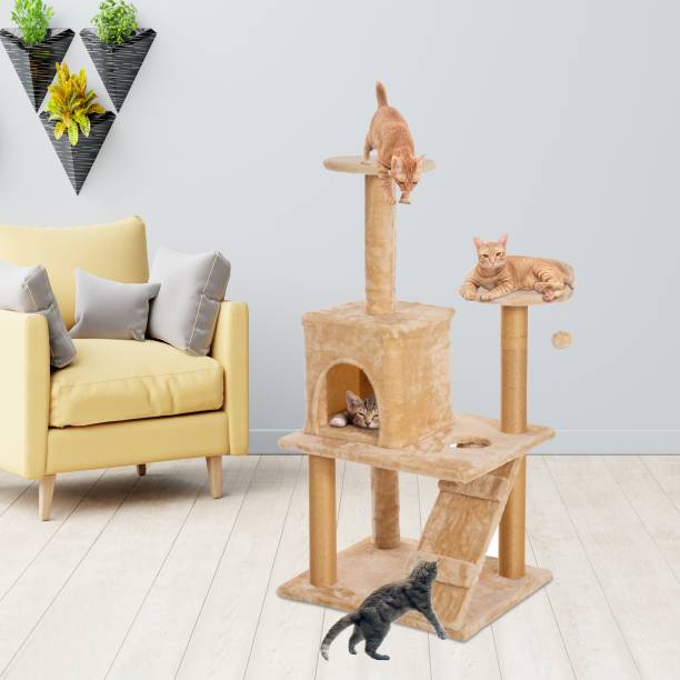 Flipkart Perfect Homes Studio Cat-401-Cream Free Standing Cat Tree