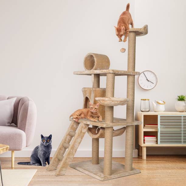 Flipkart Perfect Homes Studio Cat-318-Cream Free Standing Cat Tree