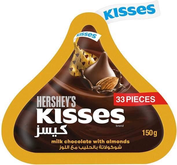 Hersheys HERSHEY'S Kisses Milk Chocolate with Almonds Truffles