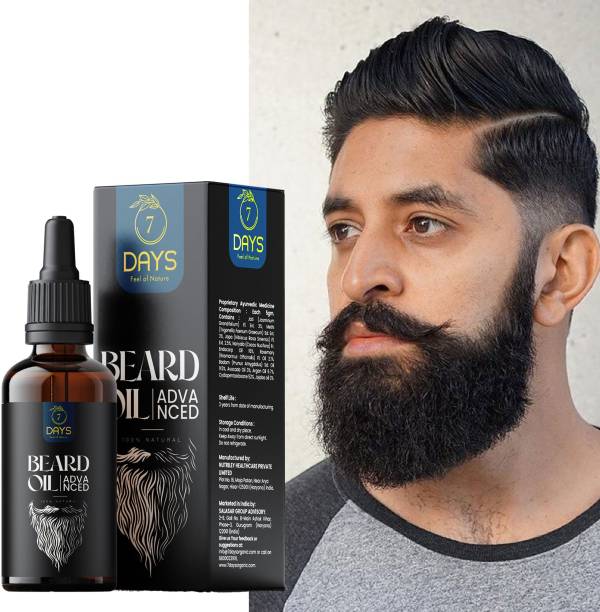 7 Days Beard Growth oil & almond oil Hair Oil