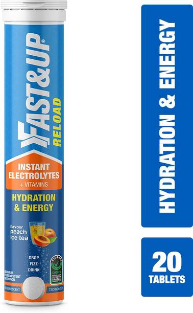 FAST&UP Reload Electrolytes-Hydration with Instant Energy Formula-Energy Drink-IcePeach Hydration Drink