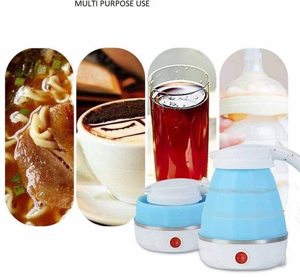 PRATYANG Dual Voltage Travel Foldable Electric Kettle 600 ml (Multicolor) Beverage Maker