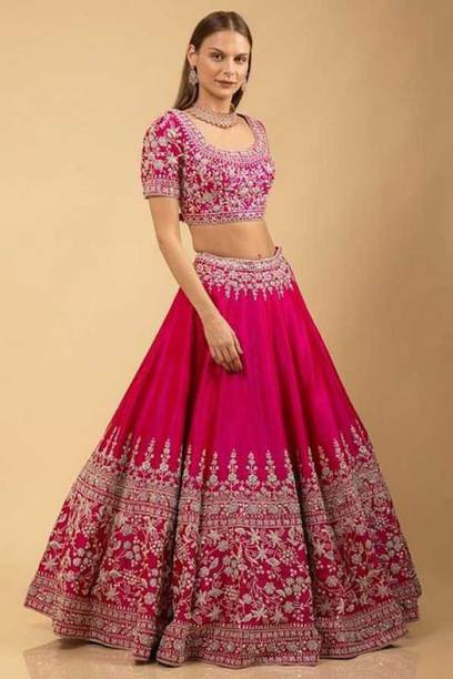 FORIOX Embroidered Semi Stitched Lehenga Choli - Image 3