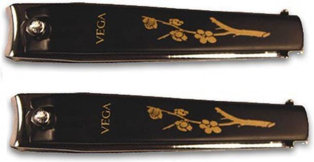 VEGA Large Nail Clipper Black(Pack of 2 )