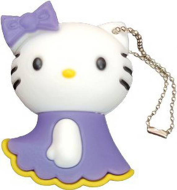 PANKREETI PDT127 Kitty Cat Cartoon Designer 32 GB Pen Drive Compatible with Netbook, Gaming Console, Desktop Computer, Television, Laptop USB 2.0 Rubber Case