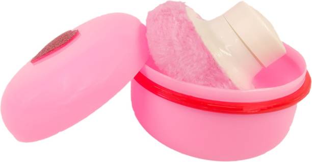 Rahithya New Born Baby Powder Puff Holder with Container Box - 30 ML Filling Talcum or Makeup Powder