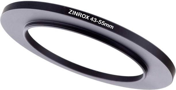ZINROX 43-55mm Step Up Lens Filter Adapter Ring, Set of 1 Piece - Size : 43mm to 55mm Stepping Ring Step Up Ring