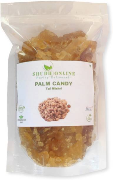 Shudh Online Tal Mishri, Palm Candy, Palm Sugar Crystals, Tal Misri, Panang Kalakandu, Panakarkandu (Diabetes-Free) - 1 Kg Sugar