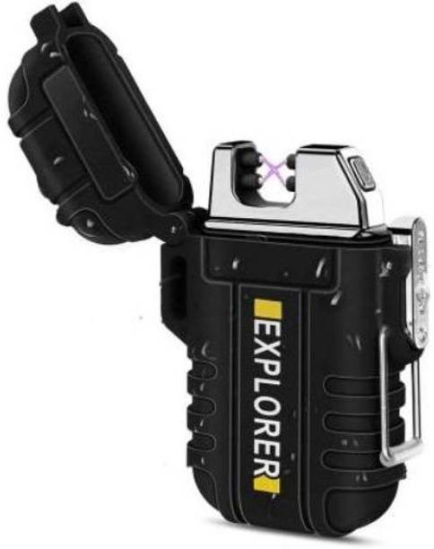 GUGGU OHG_729S_Explorer Cigarette Lighter ||Perfect Gifting For Cigarette Lovers Waterproof Rechargeable Electric Lighter||Electronic ||Eco Friendly ||Unique USB||Cigarette Lighter|| Pocket Friendly|| Size Compact|| OHG_729S_Explorer Cigarette Lighter ||Perfect Gifting For Cigarette Lovers Waterproof Rechargeable Electric Lighter||Electronic ||Eco Friendly ||Unique USB||Cigarette Lighter|| Pocket Friendly|| Size Compact|| Cigarette Lighter