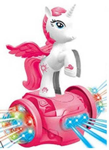 Toyvala Hypnotizing 360-Degree Rotating Musical Dancing Cute Toy Activity Play-Centre Toy With Flashing Lights And Bump & Go Action Toy For Kids Early Learning and Educational Development