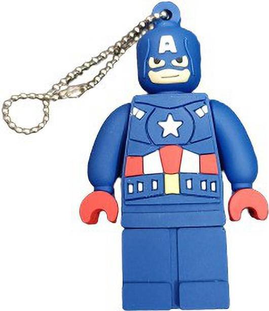 PANKREETI PDT223 Captain America Cartoon Designer 32 GB Pen Drive Compatible with Netbook, Gaming Console, Desktop Computer, Television, Laptop USB 2.0 Rubber Case