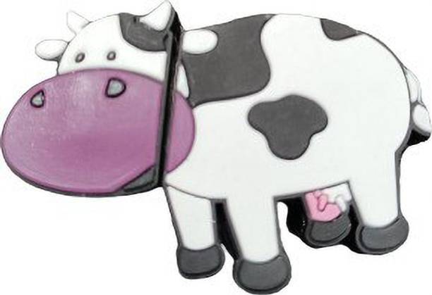PANKREETI PDT184 Cow Cartoon Designer 32 GB Pen Drive Compatible with Netbook, Gaming Console, Desktop Computer, Television, Laptop USB 2.0 Rubber Case