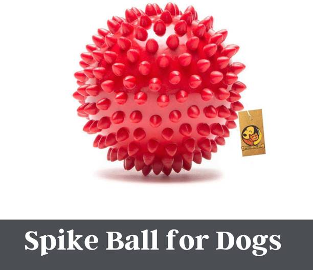 Foodie Puppies Super Dog Spiked Rubber Dog Ball Chewe...