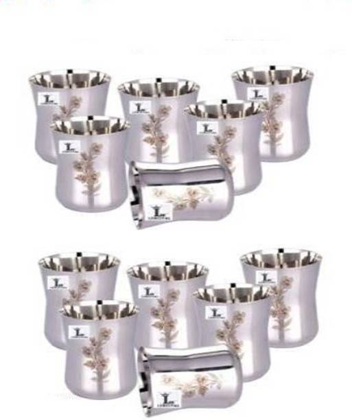 LEROYAL (Pack of 12) Premiium & Heavy Duty Glass Set Water/Juice Glass