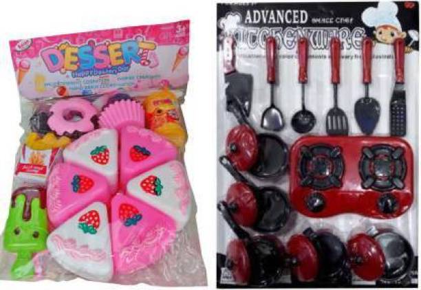 Ciffra PREMIUM SET OF PASTRY AND KITCHEN SET ROLE PLAY TOY FOR KIDS