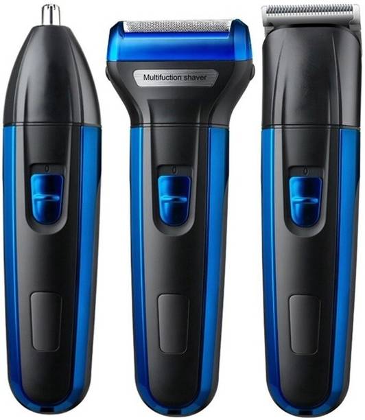 Trinsm Multifunctional 3 In 1 Ear Nose Hair Beard Cutting CleanMaster Electric Rechargeable Hair Trimmer - Operating Trimmer 90 min  Runtime 3 Length Settings