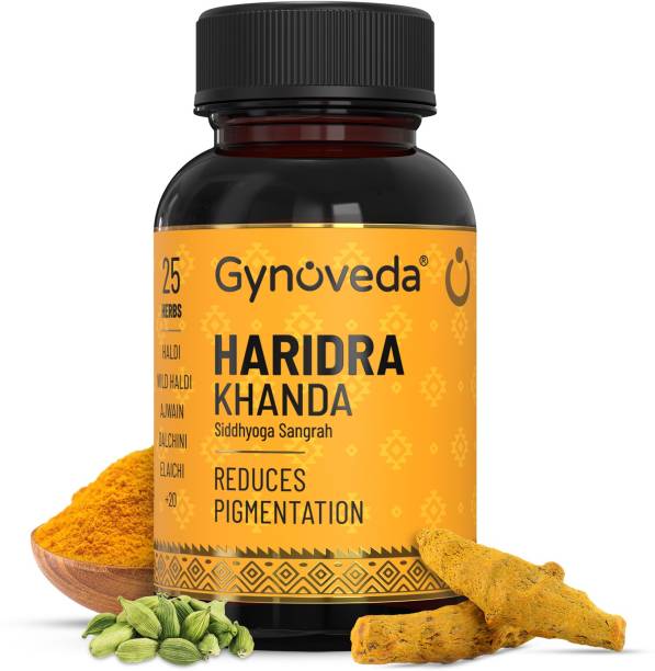 Gynoveda Haridra Khanda Anti Pigmentation Ayurvedic Tablets, 240 | Remove Tan, Dark Spots