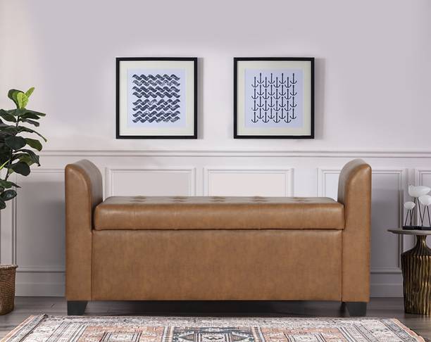 Trevi Polo Multi Purpose Storage Bench Leatherette Settee